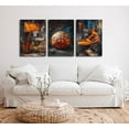 thumbnail image 2 of 3pcs Basketball Graffiti Canvas Wall Art Retro Abstract Graffiti Teen Wall Decor Pictures Basketball Court Sneakers Posters Prints Paintings for Teen Boys Living Room Bedroom（Only canvas）, 2 of 6