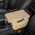 thumbnail image 2 of Car Center Console Armrest Cover, Leather Car Center Console Cover Cushion with 2 Storage Bags, Universal Center Console Pad Car Armrest Lids Storage Box Auto Interior Accessories, 2 of 5