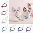 thumbnail image 3 of Collar ajustable para mascotas Collar de gato grabado Collar de gato suave Collar ajustable para (rosa), 3 of 3