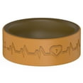 thumbnail image 2 of King Will Silicone Wedding Rings for Men, Unique Inner Design, Rubber Wedding Engagement Ring, 8mm Wide, 2.2mm Thick, Brown&Coffee, Size 7, 2 of 7