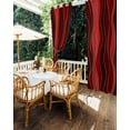 thumbnail image 5 of nqOlkjepod Outdoor Curtains for Patio Waterproof, Red Ombre Outdoor Privacy Panels Grommet, Abstract Art Moire Ocean Waves Blackout Outside Curtains for Porch/Cabana/Pergola/Gazebo 54"x84", 2 Panels, 5 of 8