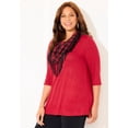 thumbnail image 2 of Catherines Women's Plus Size Impossibly Soft Tunic & Scarf Duet, 2 of 4
