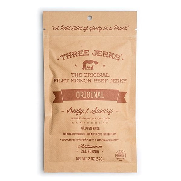 Three Jerks The Original Filet Mignon Beef Jerky 2 oz Pouches Pack of 3 Three Jerks The Original Filet Mignon Beef Jerky 2 oz Pouches Pack of 3