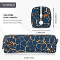 thumbnail image 3 of Yiaed Giraffe Skin Print Leather Pencil Case - Leather Pen Pencil Holder - Elegant & Practical Pencil Pouch for Work & Office, 3 of 7