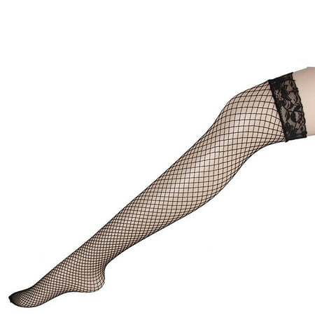 

fvwitlyh Big Hole Fishnet Stockings Women s Thigh False Eyelashes Lace Polka Dot Thin Black Silk Pantyhose Mom Said