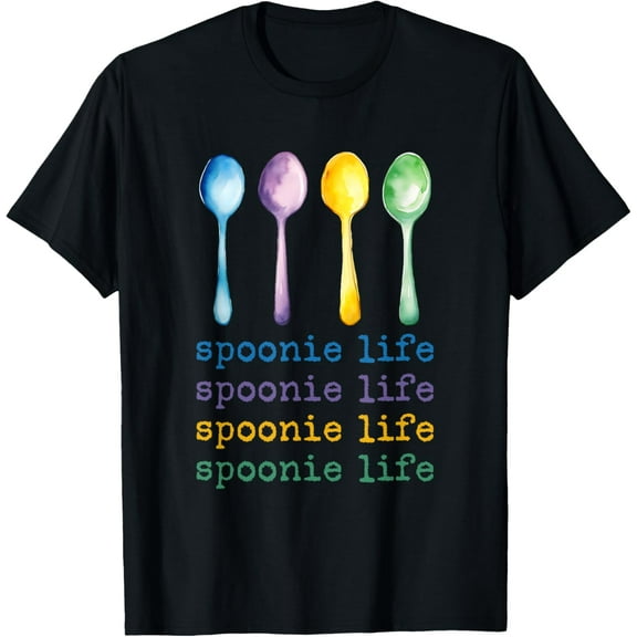 Cute Spoonie Life Spoon Theory Chronic Illness Awareness T-Shirt