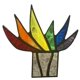 thumbnail image 1 of Adorno de jardín moderno: maceta de acrílico con mini agave y aloe vera, ideal para decorar interiores y exteriores, diseño versátil y duradero., 1 of 6
