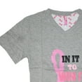 thumbnail image 3 of Breast Cancer "In It To Win It" Gray Nightshirt (Medium), 3 of 4