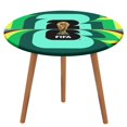 thumbnail image 1 of FIFA-theme Fitted Round Tablecloths Elastic Edged Table Covers Waterproof Table Cloth for Kitchen Holiday Party Tables Decor 120cm, 1 of 6