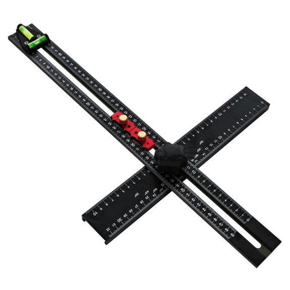 Essential Multiple Angles Measurement Tool, Aluminum T Square Ruler For Professional Carpentry And Construction Layouts