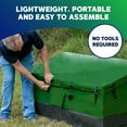 Yardstash XL Deck Box Cover Heavy Duty, Waterproof for Outdoor Storage Green