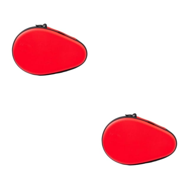 Wweixi Versatile Table Tennis Racket Case Resilient and Long-lasting for Outdoor Practice Red 18 x 28 x 7.5cm 2Set