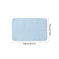 thumbnail image 3 of Leodye 1PCS Anti-slip Pet Cool Sleeping Pad Reusable Washable Cooling Bed for Puppies Kittens Indoor Sofa Crate Hot Weather Cooling Cushion -39.37x27.56in, 3 of 6