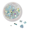thumbnail image 2 of maskred 1/2/3/5 Art Crystal Flower Shining Rhinestone Pearl Sequin Rhinestone Manicure Decoration No.6 1 Pc, 2 of 6