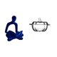 thumbnail image 1 of Figura de pensador abstracto, estatua decorativa de cristal, plato para dulces, tarro de resina con tapa, adorno para el hogar, almacenamiento, adecua, 1 of 8
