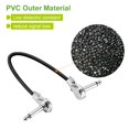 thumbnail image 3 of Cable de conexión para guitarra, 15 cm, paquete de 4, conectores jack planos de ángulo recto de 6,35 mm, cable de audio para pedales de efectos de guitarra y bajo, cable para instrumentos musicales JM, 3 of 5