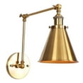 thumbnail image 4 of Aiwen Gold Light Fixture Industrial Retro Wall Mounted Lamp Swing Arm Wall Sconce, 4 of 9