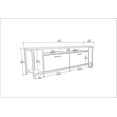 thumbnail image 4 of Omar 63 inch TV Stand Console Table for up to 70 inch TVs- Sapphire Oak Black, 4 of 5