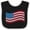 Black and White, variant on Inktastic Grunge American Flag Boys or Girls Baby Bib