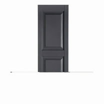 Premier One-Piece #007 Dark Gray Raised Panel Decorative Exterior Shutters, 15" x 47", 1-Pair