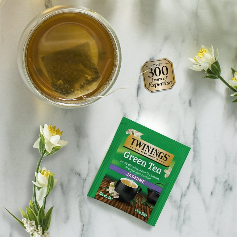 Twinings Green Tea with Jasmine Tea Bags, 20 Count Box 