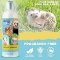Critter Shampoo for Small Pets Fragrance Free, 8oz For Ferrets, Guinea Pigs, Hedgehogs