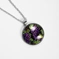 thumbnail image 4 of Grape Elegant Circular Pendant Necklace with Glass Design for Women - Stylish Womens Necklaces, 4 of 5