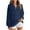 Dark Blue#01, variant on Yteetum Sweatshirts for Women Oversize Quarter Zip Fleece Stand Up Collar Pullover Hoodless Sweatshirt Top Womens Casual Solid Half Zip Stylish Loose Fits Long Sleeve Lapel Sweatshirts with Pockets
