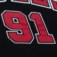 thumbnail image 4 of Men's Mitchell & Ness Dennis Rodman Black Chicago Bulls Name & Number Hoodie, 4 of 5