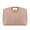 D－17x13in, variant on Sleek Metal Handle Laptop Briefcase, PU Leather Work Tote for Craft Organizers And Storage | 16.93in Office Supply