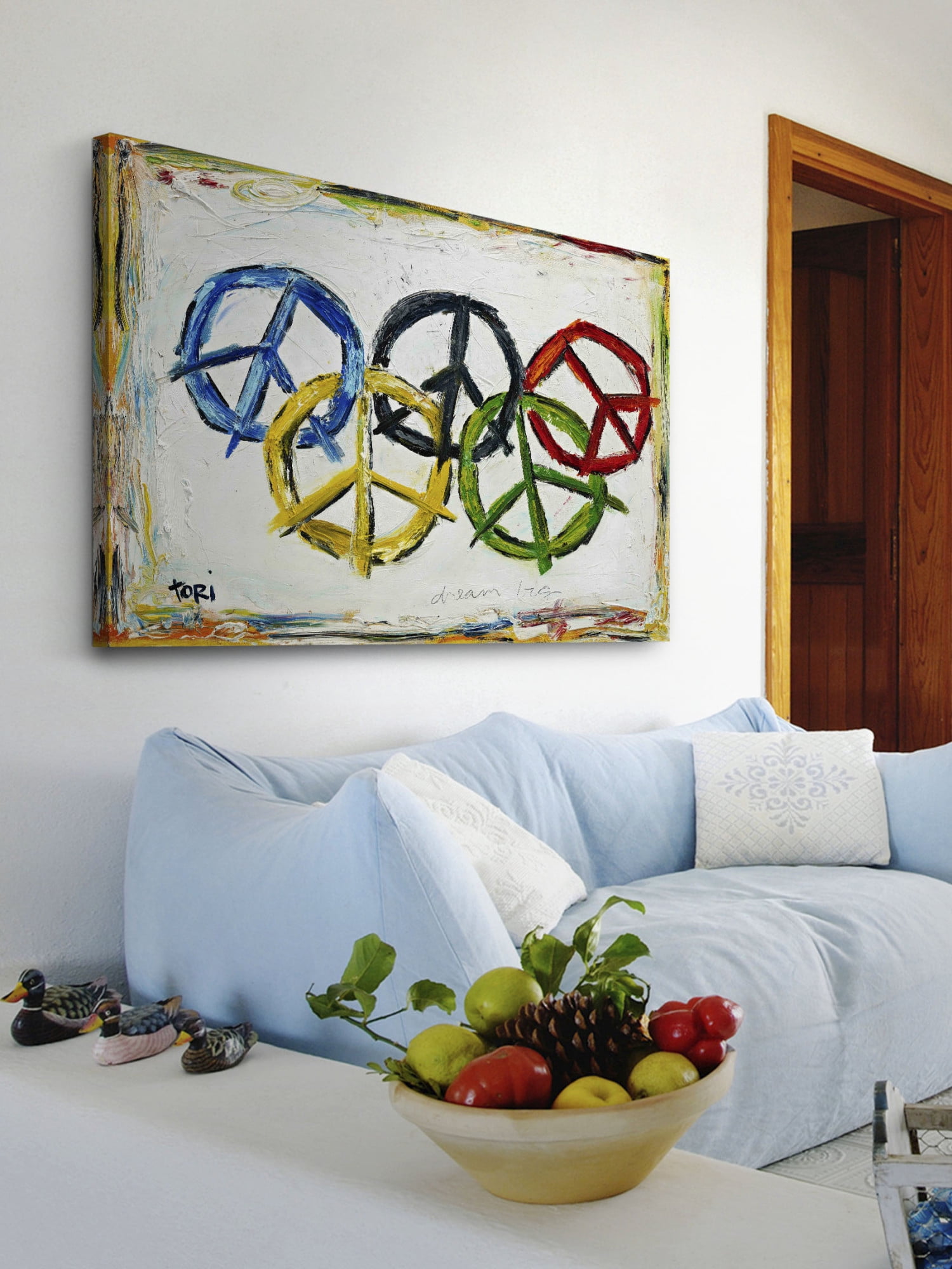 Marmont Hill "Dream Big" by Tori Campisi Painting Print on Canvas