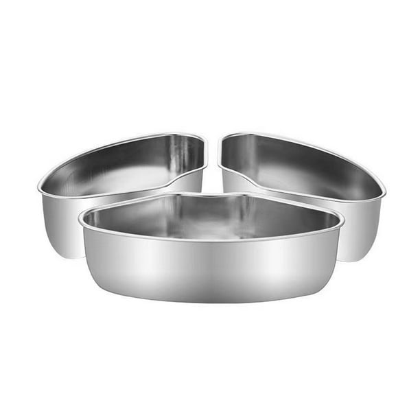 Naiovety Juego de utensilios de cocina de acero inoxidable para cocinar de forma fácil y sabrosa y se puede apilar para facilitar el Cocina y Comedor