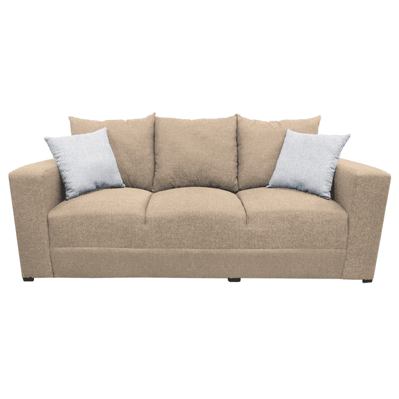 Sofa El Bazar Store Miami Lino Beige 3 plazas, Modular, Moderno, Sala