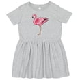 thumbnail image 3 of Inktastic Pink Flamingo Girls Toddler Dress, 3 of 5