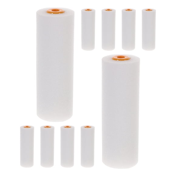 OFFIGAM 10Pcs High Density Foam Paint Roller for Cabinet and Door Painting 4Inch
