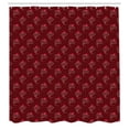 thumbnail image 2 of Ambesonne Chocolate Shower Curtain, Yummy Cupcakes Cherry Top, 69"Wx70"L, Dark Coral Burgundy, 2 of 4