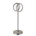 thumbnail image 1 of 1pc de acero inoxidable toalla de toalla móvil soporte de piso doble anillos de toalla, 1 of 3