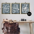 thumbnail image 4 of Stupell Industries Squiggles on Grey Abstract Painting Gold Floater Framed Canvas Art Print Wall Art, 25 x 31, Set of 3, 4 of 10