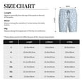 thumbnail image 5 of Wukai Gray White Floral Men’s Short Pajama Pants With Pockets Soft Sleep Pj Shorts for Men-XX-Large, 5 of 6