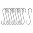thumbnail image 1 of Unique Bargains Crochets en Acier Inoxydable 3 Pieds en Forme de S pour Cuisine Usages Multiples 10 Pcs, 1 of 3