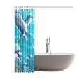 thumbnail image 2 of BSDHOME Dolphins Waterproof Polyester Shower Curtain 60x72 inches Bath Curtain Home Decor, 2 of 2