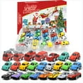 thumbnail image 7 of ​Car-Shaped Advent Calendar - 24 Day Christmas Countdown with Mini Toy Vehicles, Surprise Gift Box for Kids (No Candy)​​ Multicolour, 7 of 7