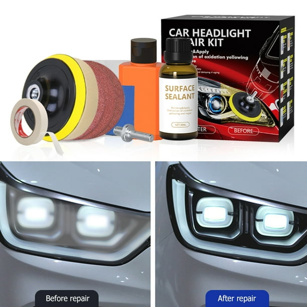 Coiry Kit d'outils de réparation de phare de voiture Système de
