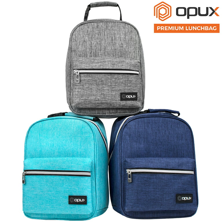 OPUX Insulated Lunch Box, Soft School Cooler Bag Kids Boys Girls, Leakproof  Reusable Compact Small Pail Tote Men Women Adult Work (Teal)