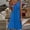 *Blue, variant on U Women's V Neck Sleeveless Solid Color Dress,Casual Summer Midi Dress Sky Blue,Womens Plus XL