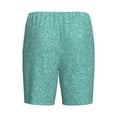 thumbnail image 4 of Picia Teal Green Glitter Pajama Shorts for Men, Men's Pajama Bottoms, Sleepwear,Short Pajama Pants-X-Large, 4 of 9