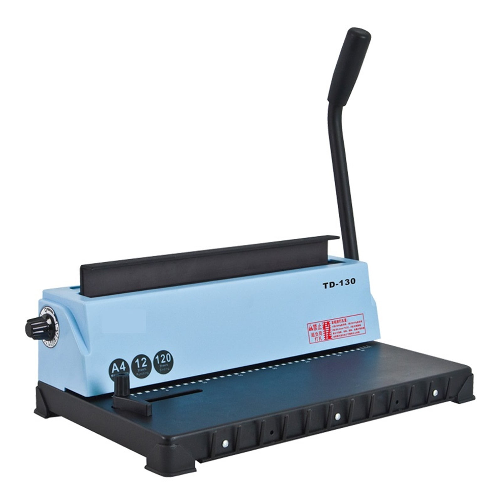 34 Square Holes Double Wire Book Binding Machine TD-130 Binder Punch 12 /Bind 120 Sheets School Office Supplies ,Easy to Operate