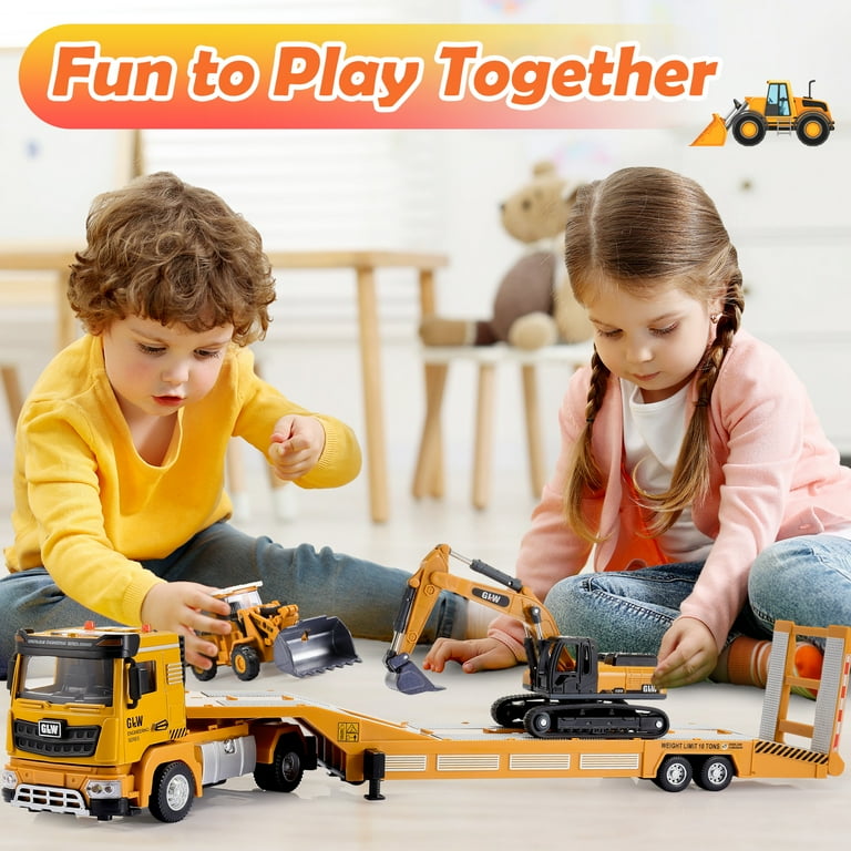 ATOPDREAM Construction Vehicle Set 3-in-1 Truck Toy photo 5