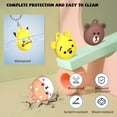 thumbnail image 2 of AirTag Cartoon Protective Case，4 Pack MOWYEOK Waterproof Air Tag Necklace for Kids, Adjustable Hidden AirTag Holder for Apple Air Tag Kids Case with Key Ring, 2 of 7