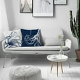 thumbnail image 2 of Coastal Pillow Covers, Nautical Pillow Covers, Nautical Coastal Octopus Pillows Decorative Pillowcase Throw Pillow Cover 18 x 18, Ocean Beach Octopus for Sofa Bed Room Home Decor Set of 2, 2 of 3
